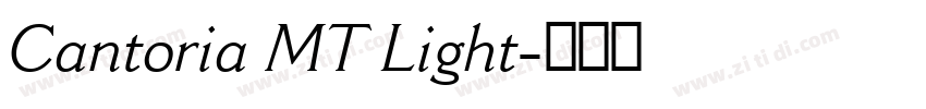 Cantoria MT Light字体转换